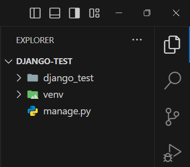 Intial Django Project Structure